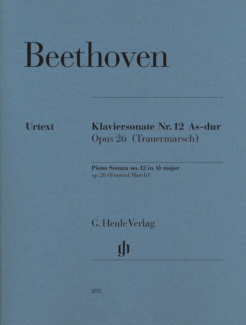 Klaviersonate Nr.12 As-Dur op.26 (Trauermarsch) (Sheet Music)