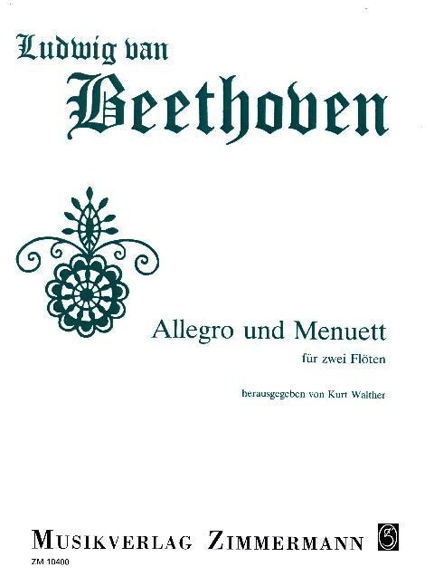 Allegro und Menuett, 2 Floten (Sheet Music)