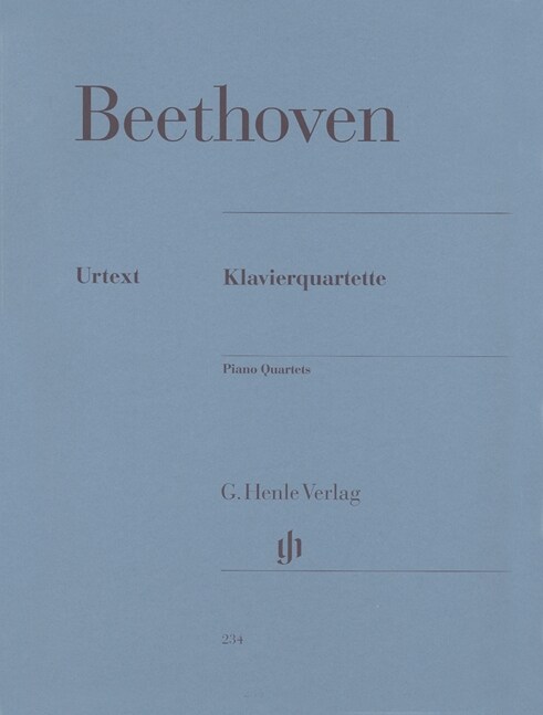 Klavierquartette, Violine, Viola, Violoncello und Klavier (Sheet Music)