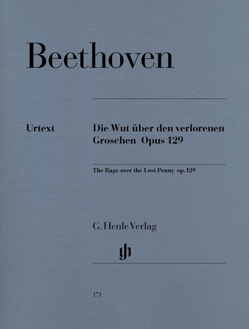 Die Wut uber den verlorenen Groschen, G-Dur op.129, Klavier (Sheet Music)