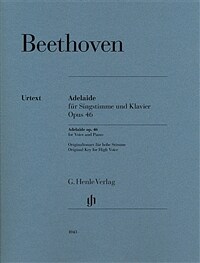 Adelaide fur Singstimme und Klavier Opus 46 (Sheet Music) - 베토벤 아델라이데 Op. 46  HN 1043