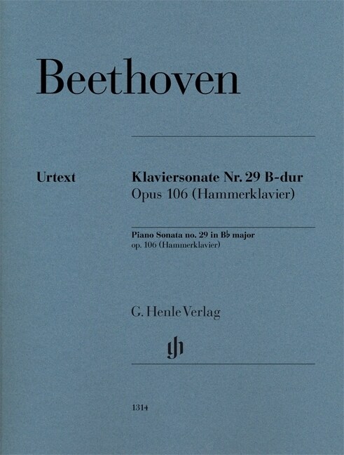 Klaviersonate Nr. 29 B-dur op. 106 (Sheet Music)