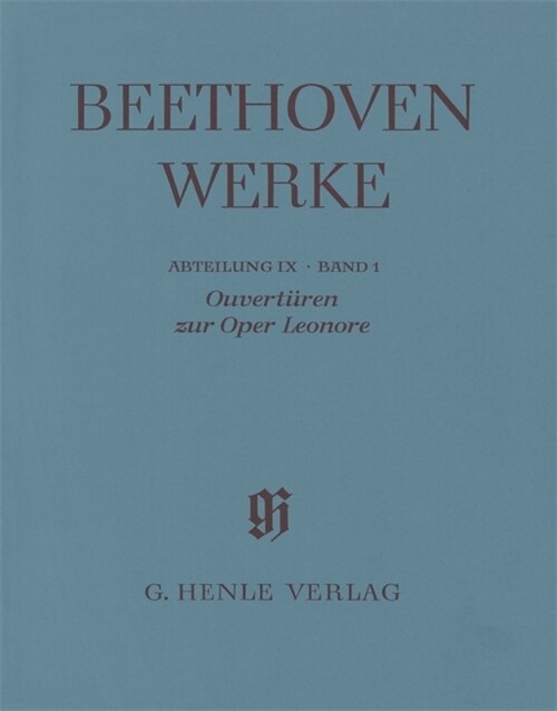 Ouverturen zur Oper Leonore, Partitur (Sheet Music)