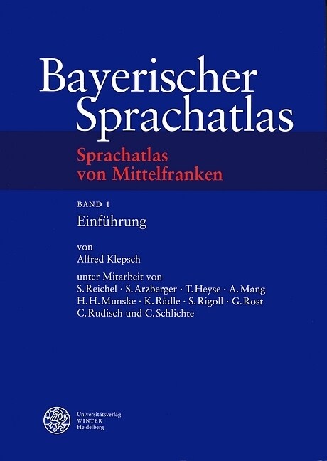 Sprachatlas von Mittelfranken (SMF). Bd.1 (Hardcover)