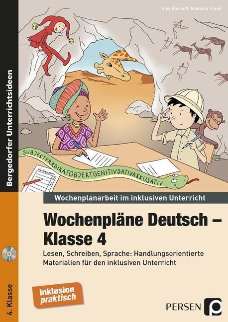 Wochenplane Deutsch - Klasse 4, m. CD-ROM (Paperback)