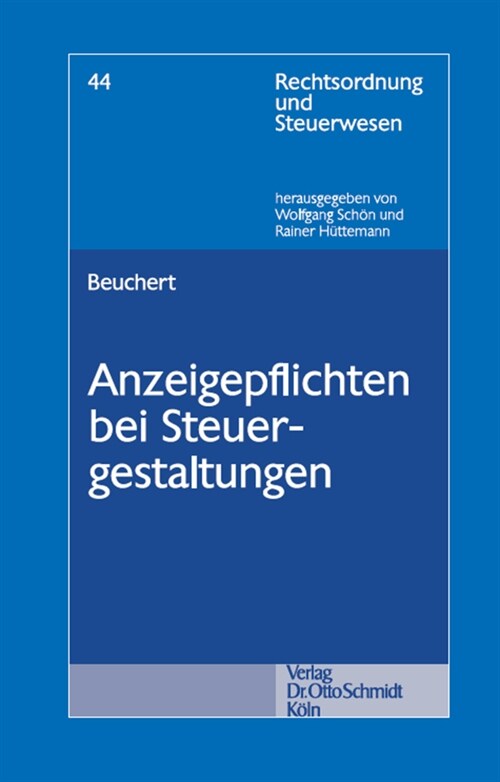 Anzeigepflichten bei Steuergestaltungen (Paperback)