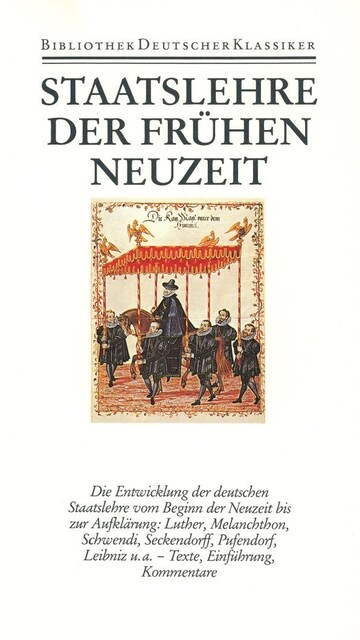 Staatslehre der fruhen Neuzeit (Hardcover)