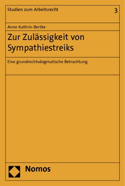 Zur Zulassigkeit von Sympathiestreiks (Paperback)