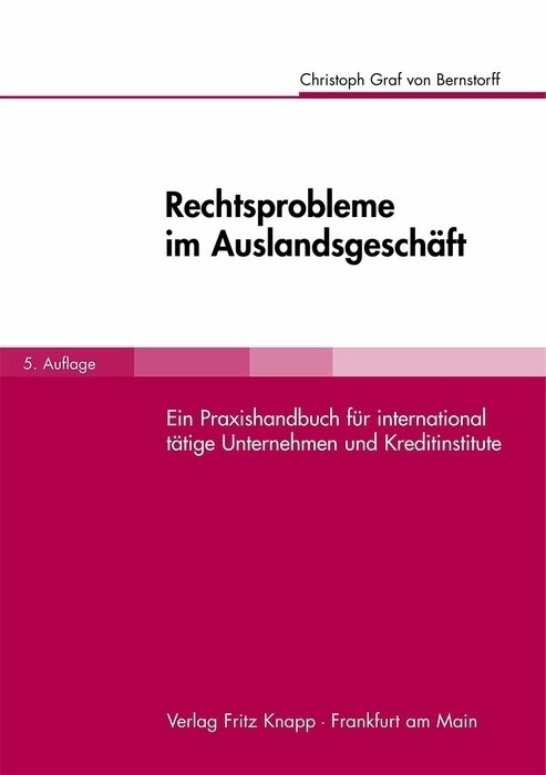 Rechtsprobleme im Auslandsgeschaft (Hardcover)