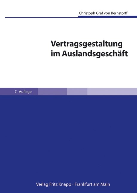 Vertragsgestaltung im Auslandsgeschaft,  m. CD-ROM (Hardcover)