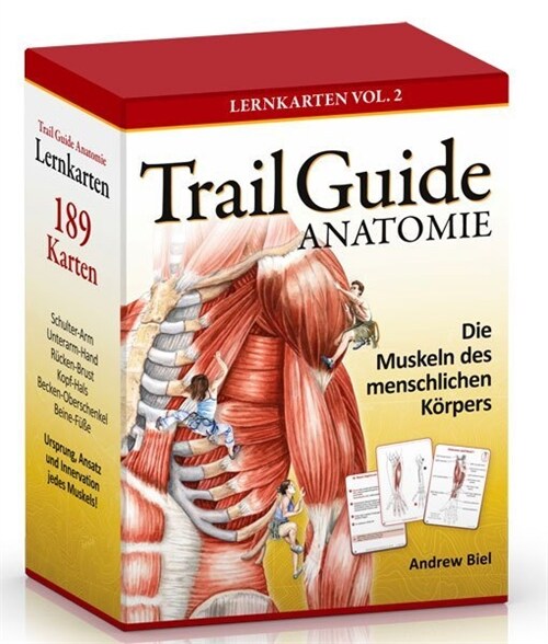 Trail Guide Anatomie, 189 Lernkarten. Vol.2 (Cards)