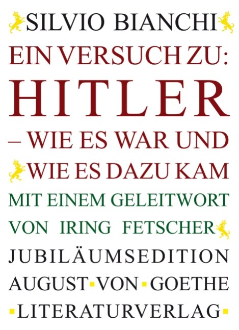 Ein Versuch zu: Hitler - Wie es war und wie es dazu kam (Paperback)