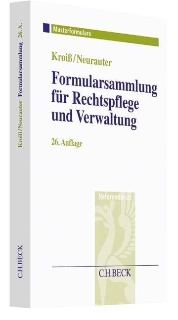 Formularsammlung fur Rechtspflege und Verwaltung (Paperback)