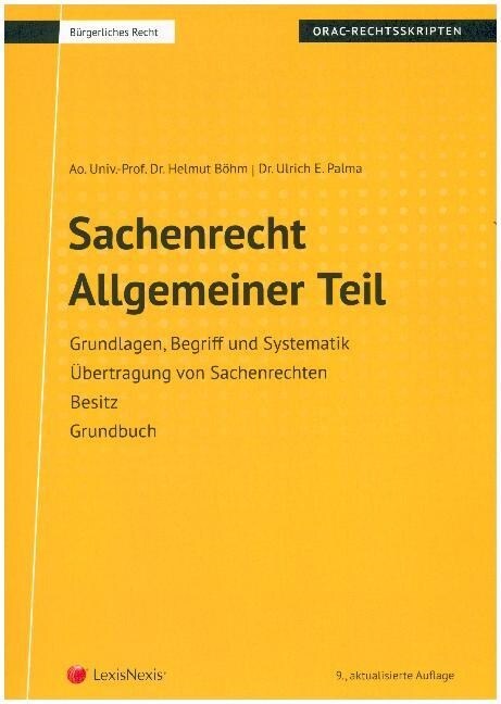 Sachenrecht Allgemeiner Teil (Skriptum) (Paperback)