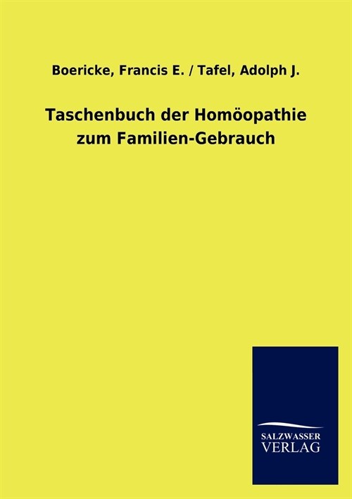 Taschenbuch Der Hom?pathie Zum Familien-Gebrauch (Paperback)