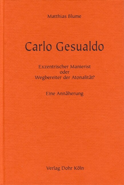 Carlo Gesualdo (Hardcover)