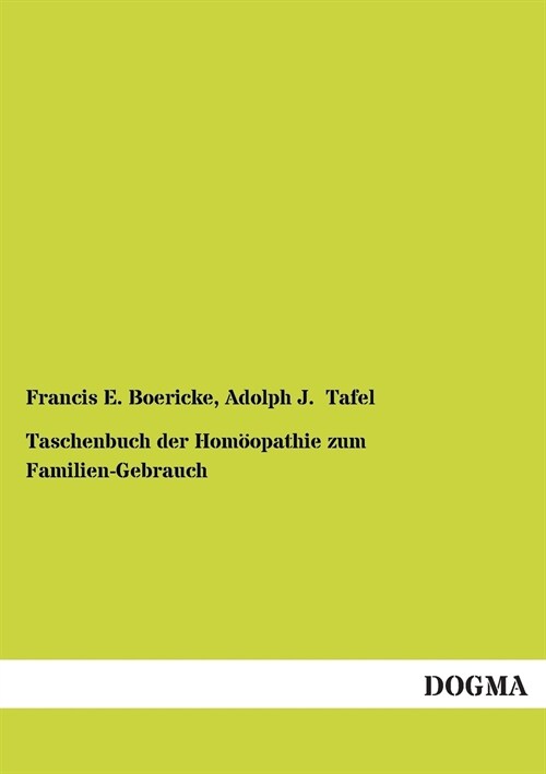 Taschenbuch der Homoopathie zum Familien-Gebrauch (Paperback)