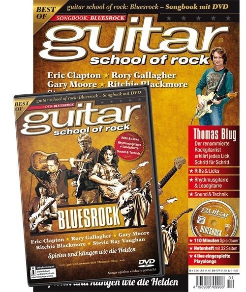 Guitar, School of Rock: Bluesrock, 1 DVD + Notenheft (Sheet Music)