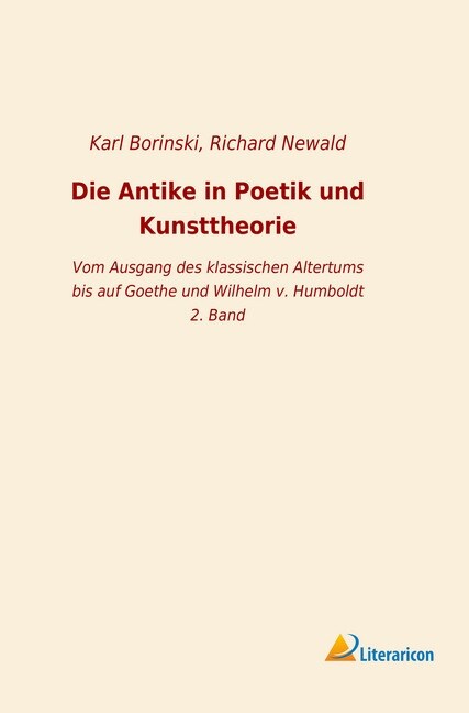 Die Antike in Poetik und Kunsttheorie (Paperback)