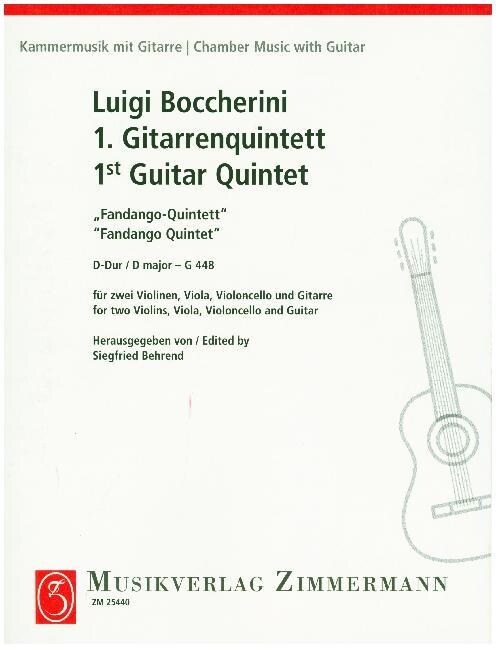 Erstes Gitarrenquintett Fandango, Stimmensatz (Sheet Music)