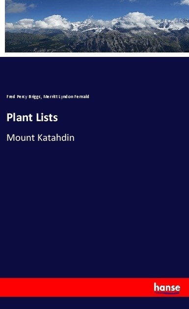 Plant Lists: Mount Katahdin (Paperback)
