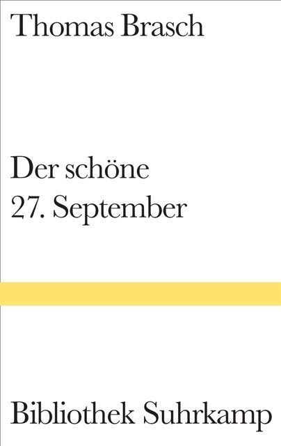 Der schone 27. September (Hardcover)