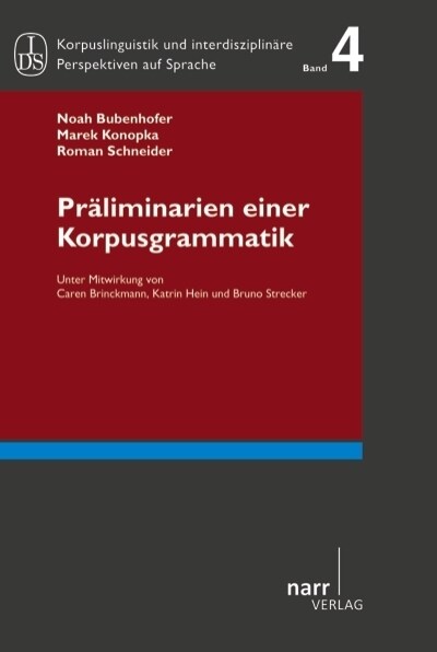 Pralimarien einer Korpusgrammatik (Paperback)