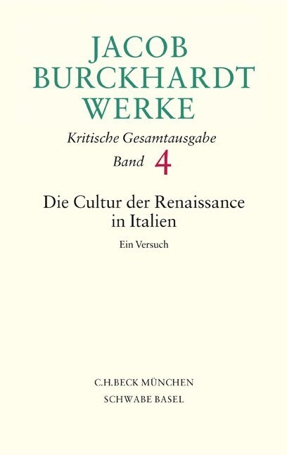 Die Cultur der Renaissance in Italien (Hardcover)