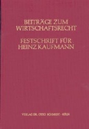 Beitrage zum Wirtschaftsrecht (Hardcover)