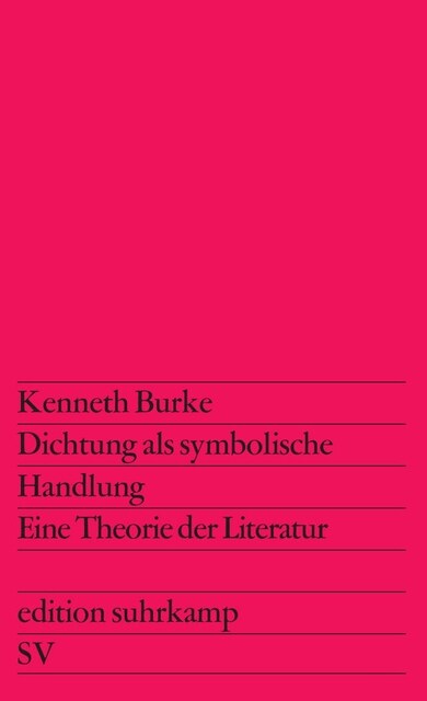 Dichtung als symbolische Handlung (Paperback)