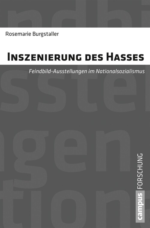 Inszenierung des Hasses (Paperback)