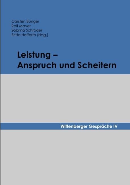 Leistung - Anspruch und Scheitern (Paperback)