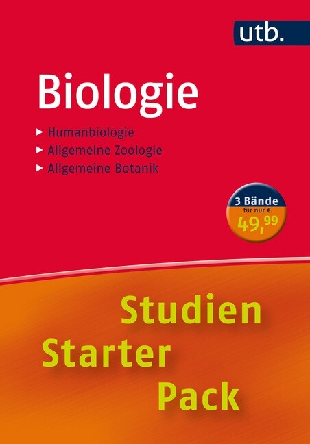 Studien-Starter-Pack Biologie, 3 Bde. (Paperback)