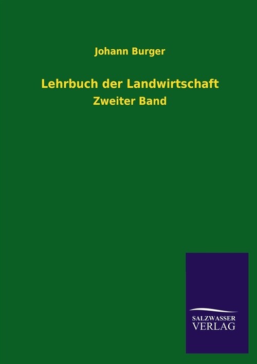 Lehrbuch der Landwirtschaft (Paperback)