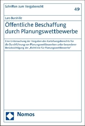 Offentliche Beschaffung durch Planungswettbewerbe (Paperback)