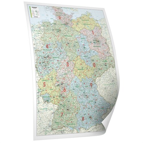 Bacher Orga-Karte Deutschland, Posterkarte (Sheet Map)