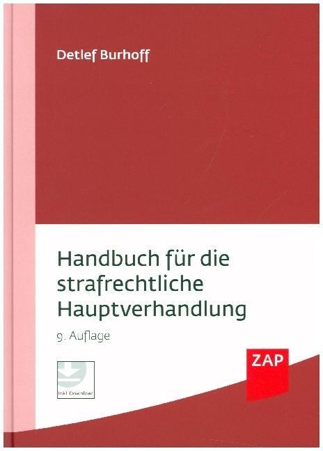 Handbuch fur die strafrechtliche Hauptverhandlung (Hardcover)