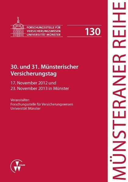 30. und 31. Munsterischer Versicherungstag (Paperback)