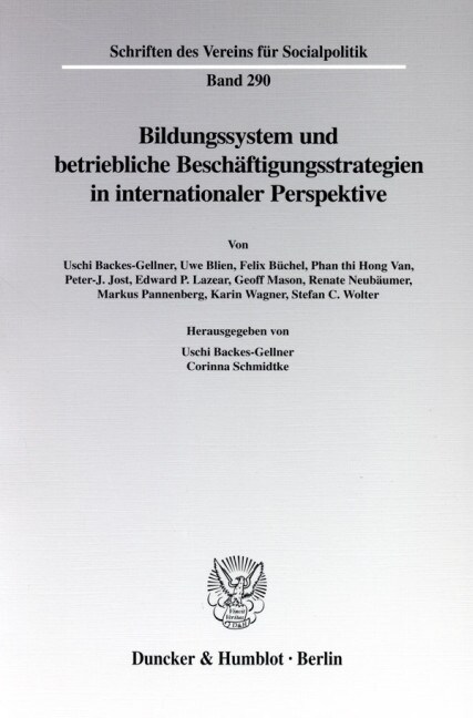 Bildungssystem Und Betriebliche Beschaftigungsstrategien in Internationaler Perspektive (Paperback)