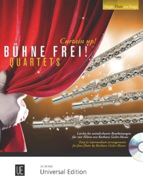 Buhne frei - Quartets, fur 4 Floten, m. Audio-CD (Sheet Music)