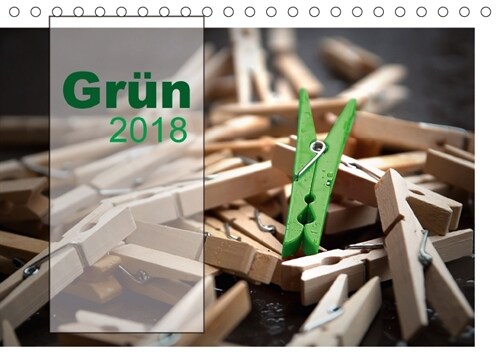 Grun / Geburtstagskalender / Terminplaner (Tischkalender 2018 DIN A5 quer) (Calendar)