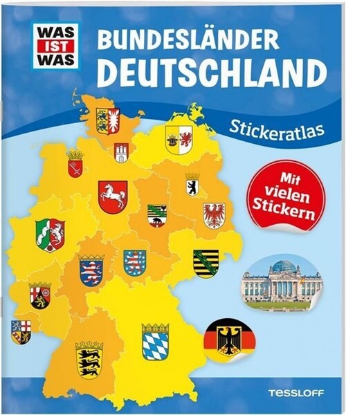 Bundeslander Deutschland Stickeratlas (Paperback)