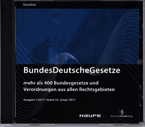 BundesDeutscheGesetze 1/2017, CD-ROM (CD-ROM)