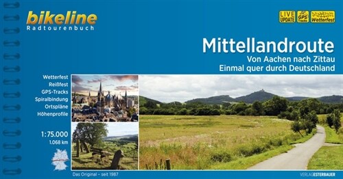 Bikeline Radtourenbuch Mittellandroute (Paperback)