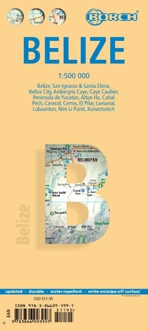 Borch Map Belize (Sheet Map)