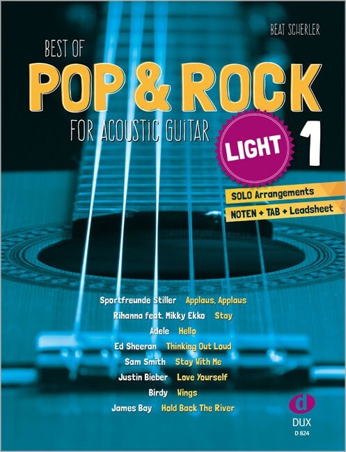Best of Pop & Rock for Acoustic Guitar light. Vol.1 (Sheet Music)