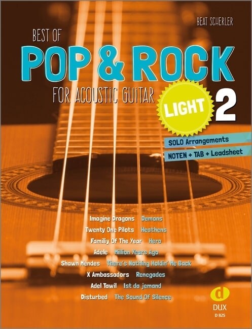 Best of Pop & Rock for Acoustic Guitar light. Vol.2 (Sheet Music)