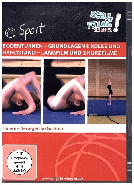 Bodenturnen - Grundlagen: Rolle und Handstand - Langfilm und 2 Kurzfilme, 1 DVD (DVD Video)
