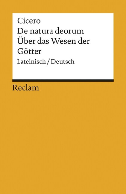 Uber das Wesen der Gotter. De natura deorum (Paperback)