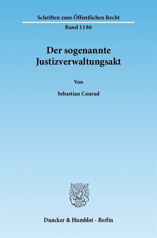 Der sogenannte Justizverwaltungsakt (Paperback)